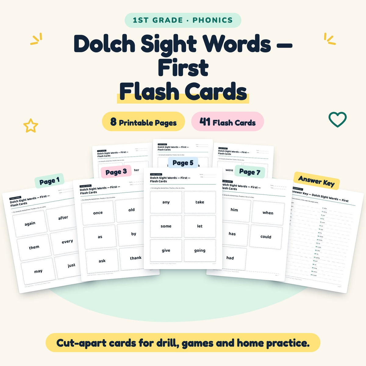 41 Dolch Sight Words — cover