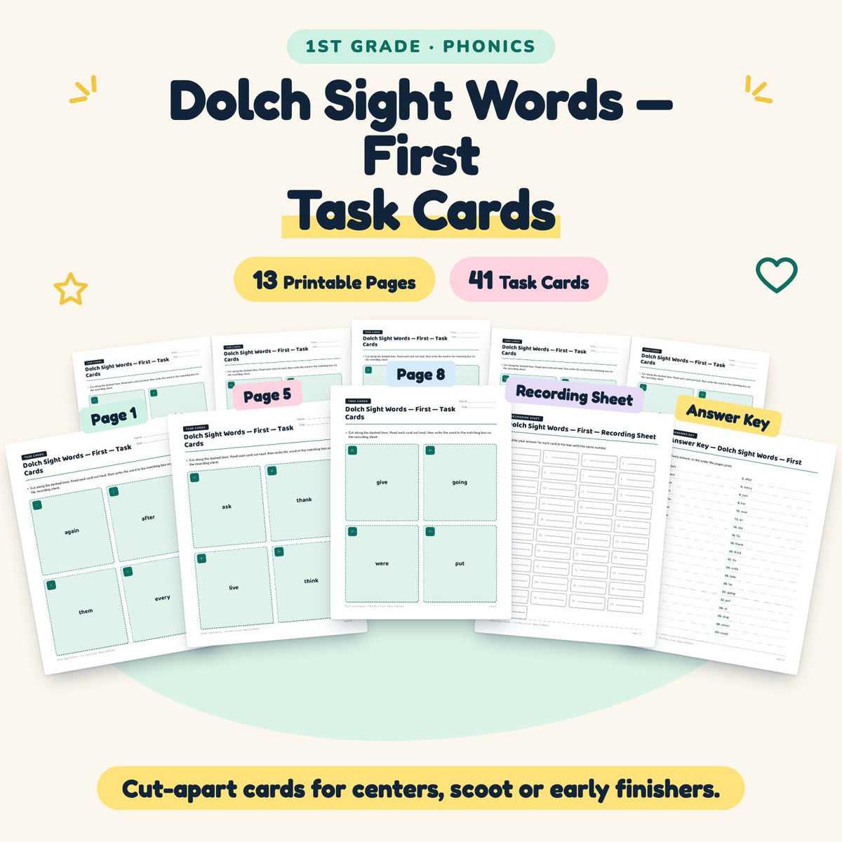 41 Dolch Sight Words — cover