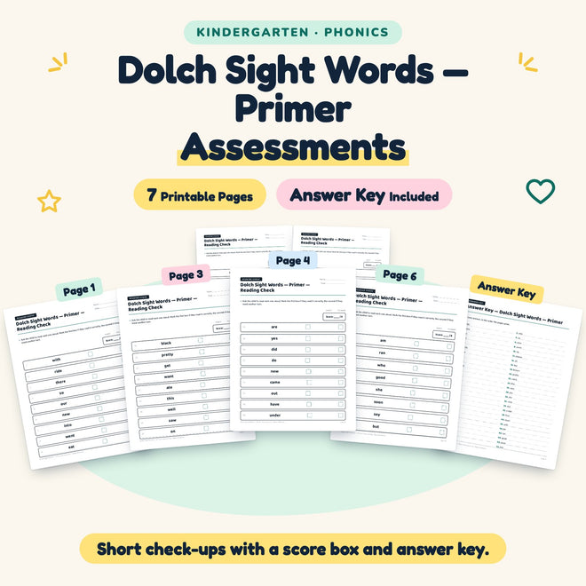 7 Dolch Sight Words — cover