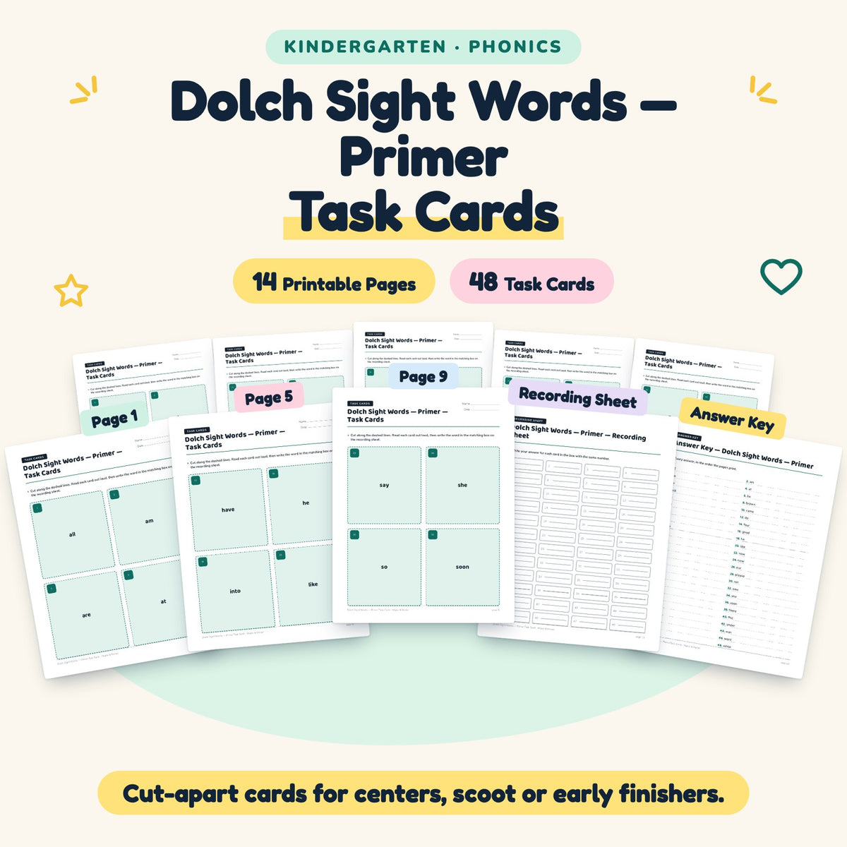 48 Dolch Sight Words — cover