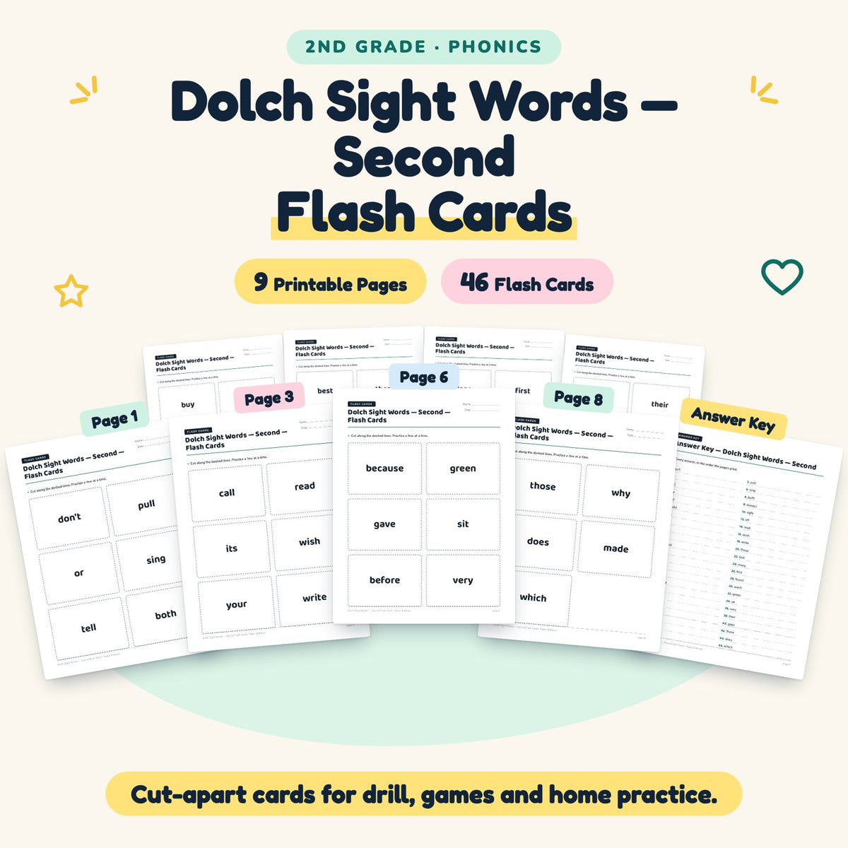 46 Dolch Sight Words — cover