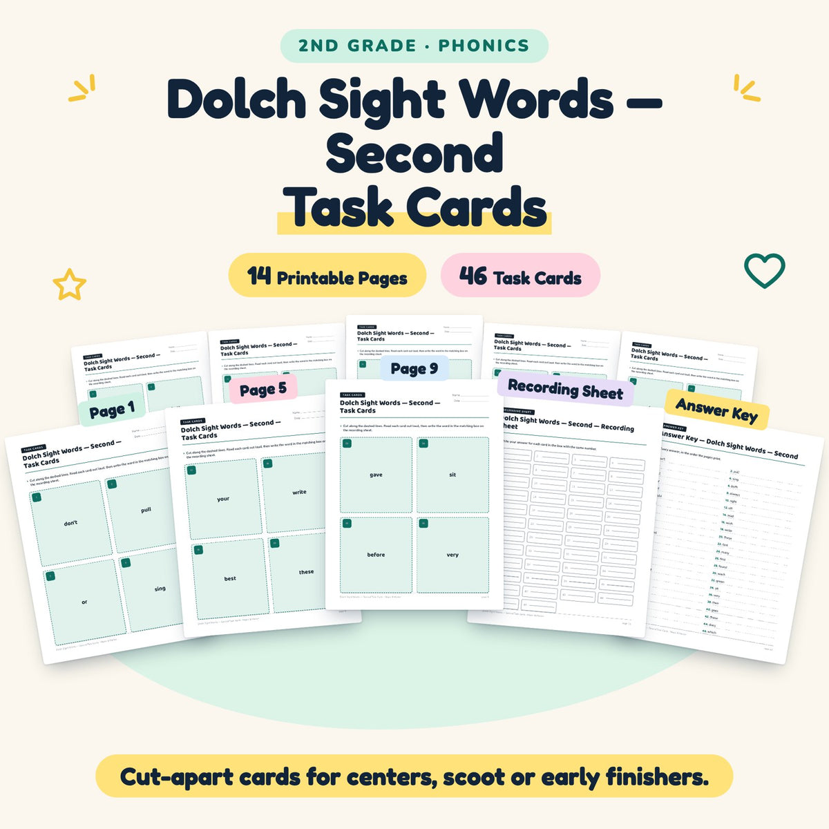 46 Dolch Sight Words — cover