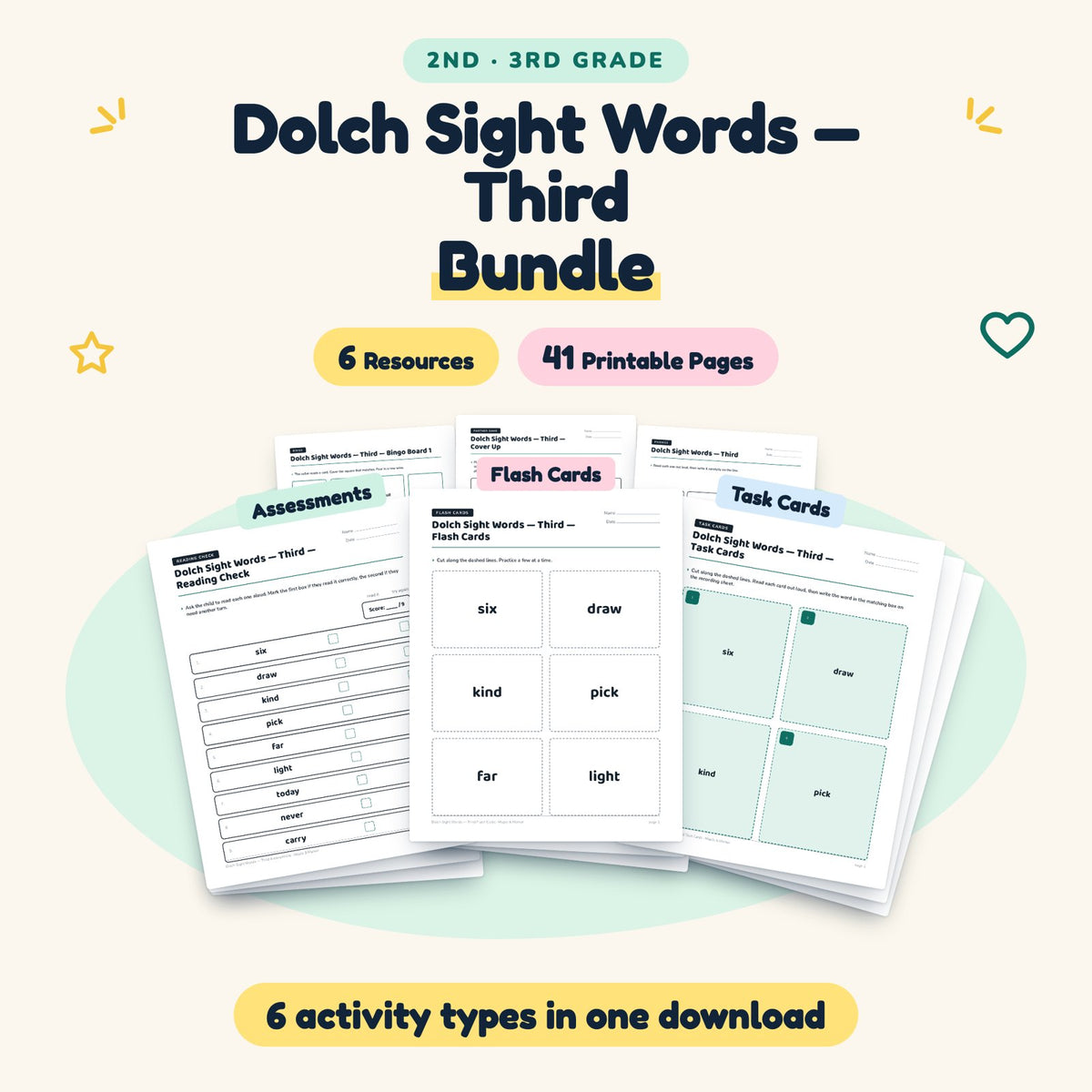 41 Page Dolch Sight Words — cover