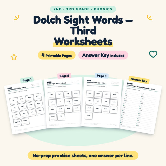 4 Dolch Sight Words — cover