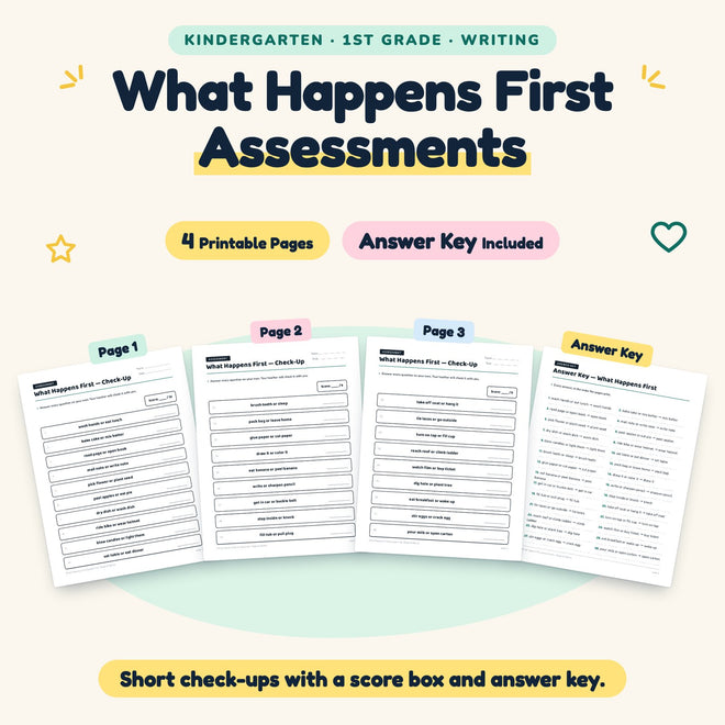 4 What Happens First Assessments — cover
