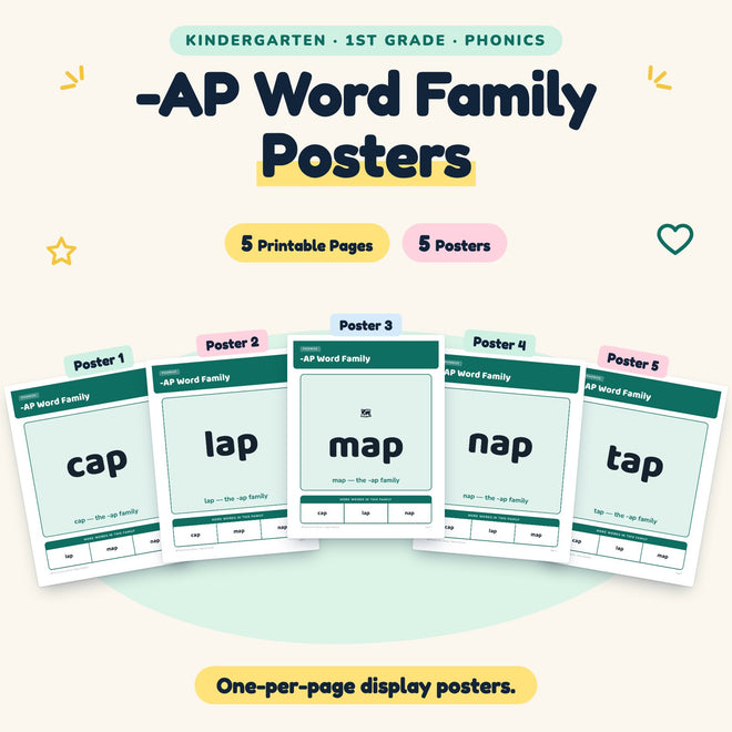 5 -AP Word Family Posters — cover