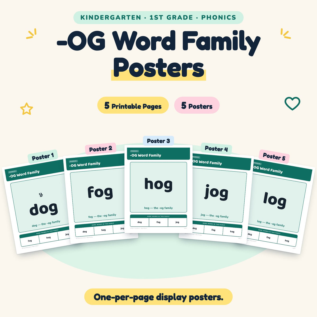 5 -OG Word Family Posters — cover