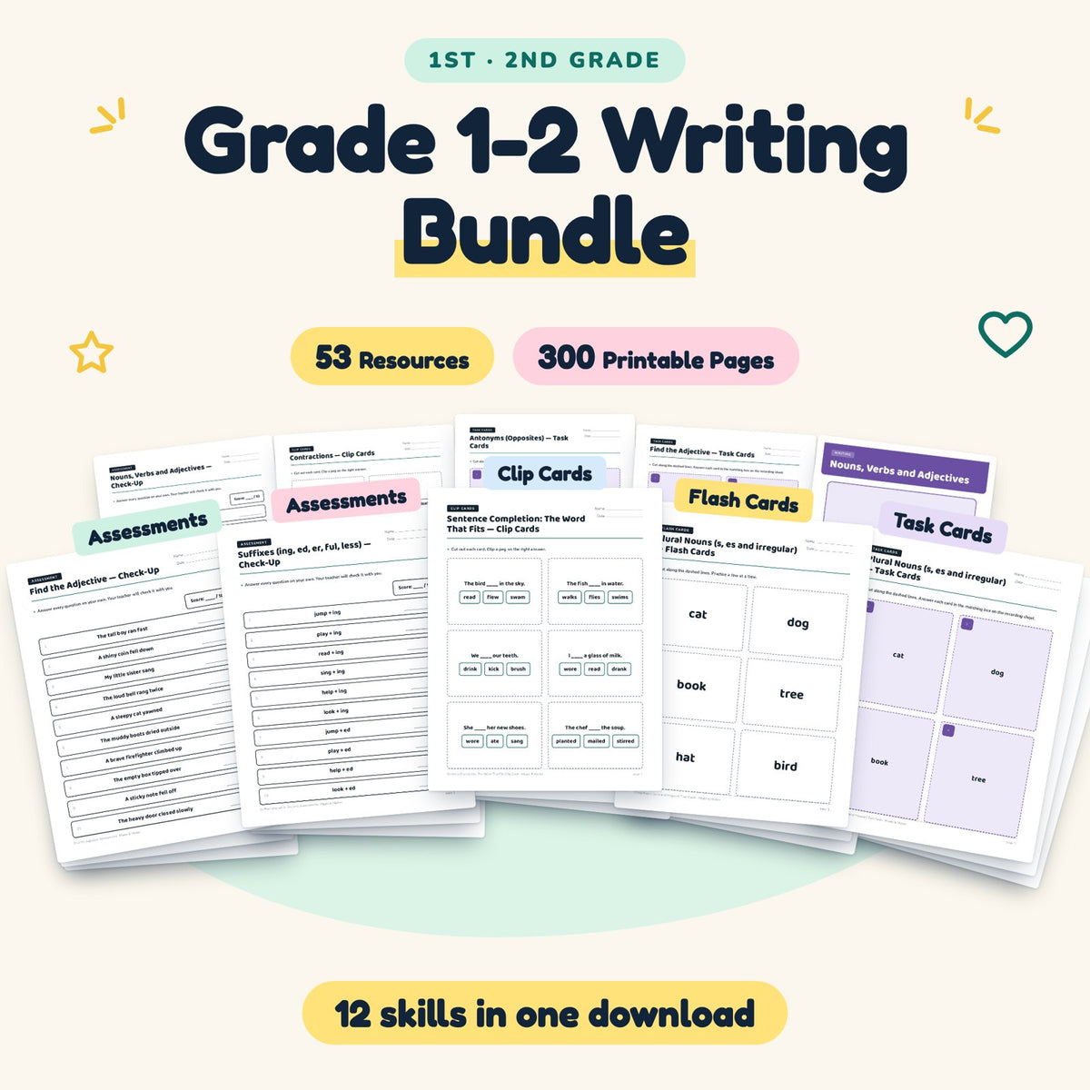 300 Page Grade 1-2 Writing Bundle — cover