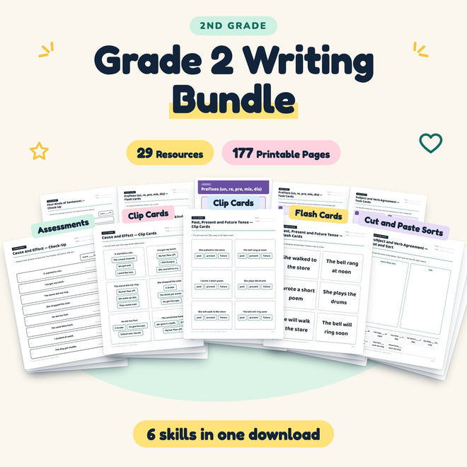 177 Page Grade 2 Writing Bundle — cover
